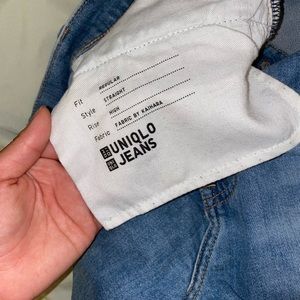 Straight high rise jeans